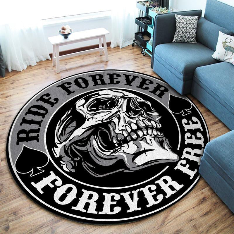 Ride Forever Forever Free Round Mat Round Floor Mat Room Rugs Carpet Outdoor Rug Washable Rugs