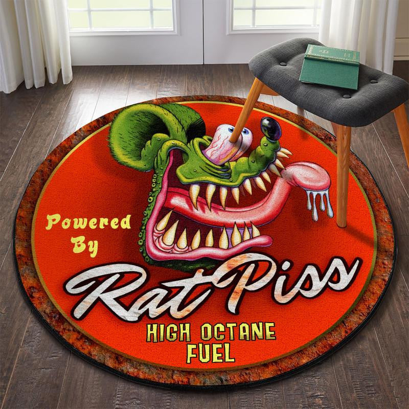 Power By Rat Piss Round Mat Round Floor Mat Room Rugs Carpet Outdoor Rug Washable Rugs