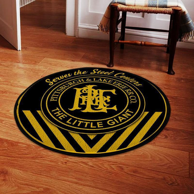 Ple Living Room Round Mat Circle Rug Pittsburgh And Lake Erie Railroad P&Le