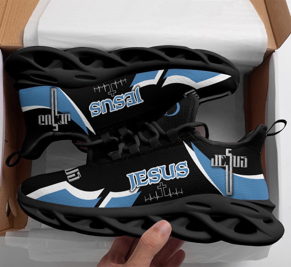 Christian Best Running Shoes, Jesus Running Christ Sneakers Max Soul Shoes For Men And Women, Jesus Fashion Shoes