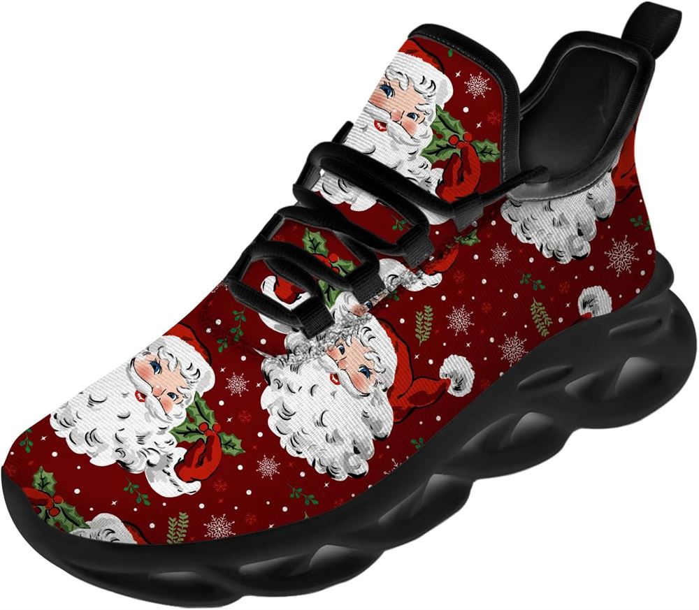 Christmas Running Shoes, Santa Claus Funny Max Soul Shoes For Men Women, Christmas Shoes, Winter Fashion Shoes