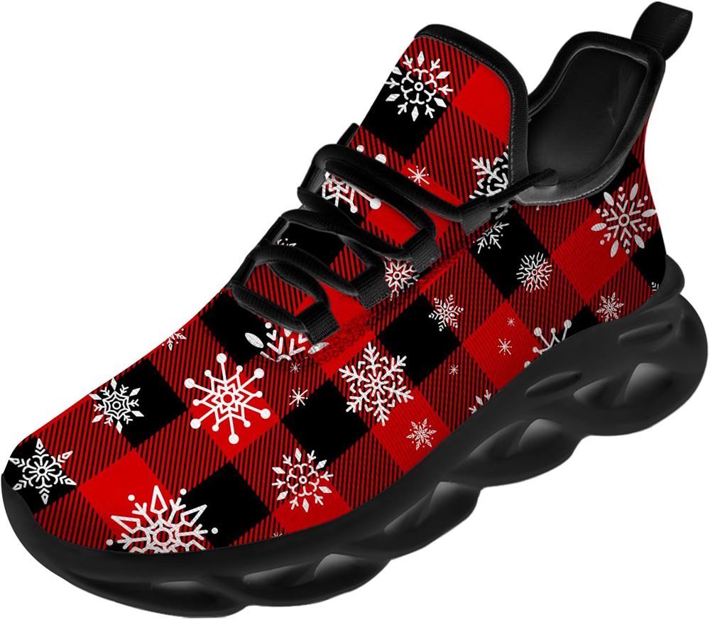 Christmas Running Shoes, Christmas Snowflakes Max Soul Shoes For Men Women, Christmas Shoes, Winter Fashion Shoes