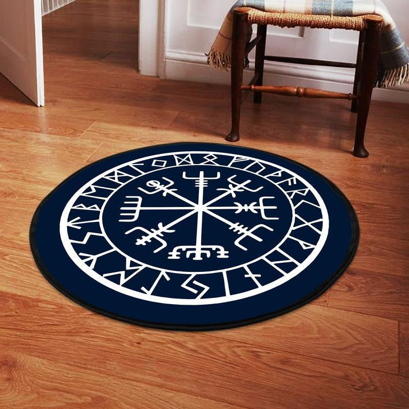 Viking Round Mat Round Floor Mat Room Rugs Carpet Outdoor Rug Washable Rugs