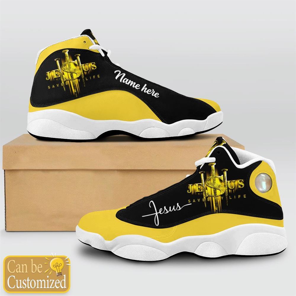 Jesus Saved My Life Customized Jd13 Shoes For Man And Women, Christian Basketball Shoes, Gifts For Christian, God Shoes