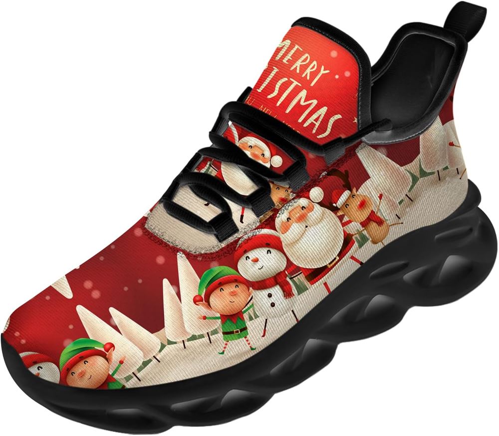 Christmas Running Shoes, Merry Christmas And Happy New Year My Friend Max Soul Shoes For Men Women, Christmas Shoes, Winter Fashion Shoes