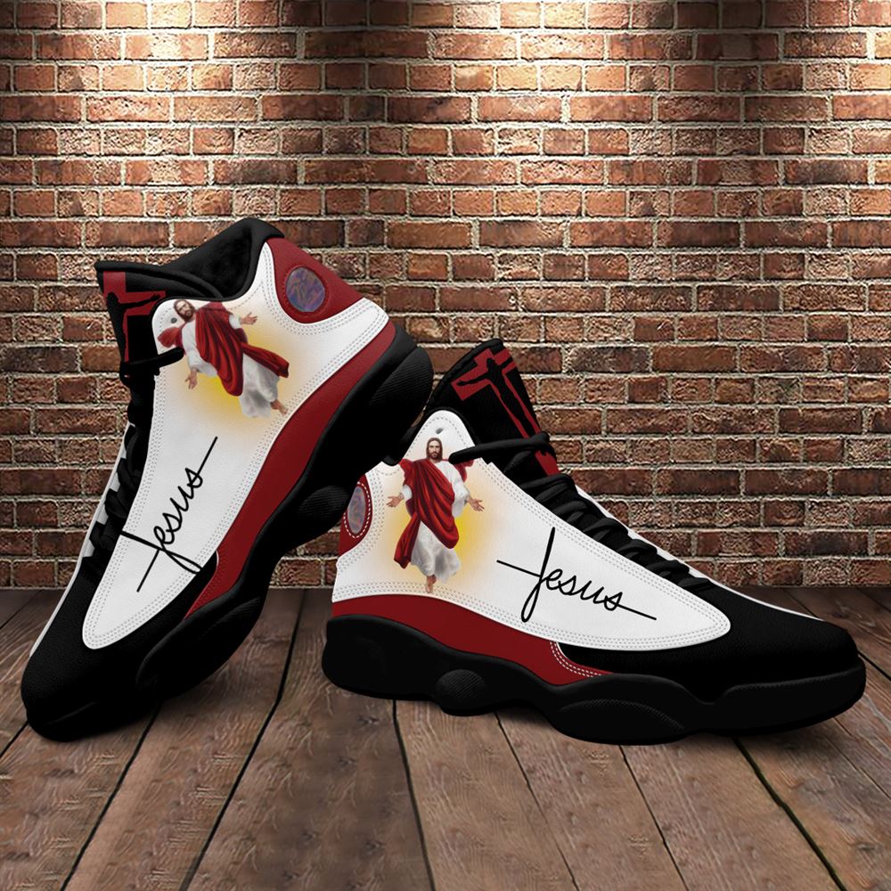 Walk By Faith Jesus And Lion Art Jd13 Shoes For Man And Women, Christian Basketball Shoes, Gift For Christian, God Shoes