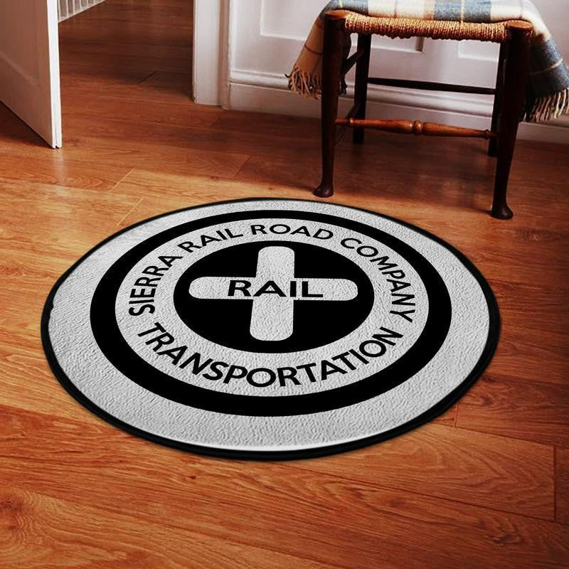 Sierrarr Living Room Round Mat Circle Rug Sierra Railroad