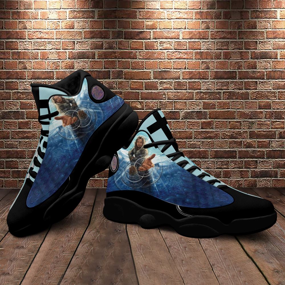 Jesus Takes My Hands Under Water Jd13 Shoes For Man And Women, Christian Basketball Shoes, Gift For Christian, God Shoes