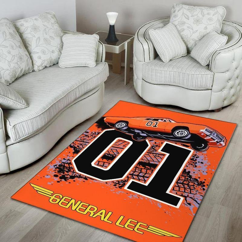 Doh Area Rug Carpet Vintage Home Decor Gift Idea General Lee The Dukes Of Hazzard Good Ole Boy Dodge Charger 3