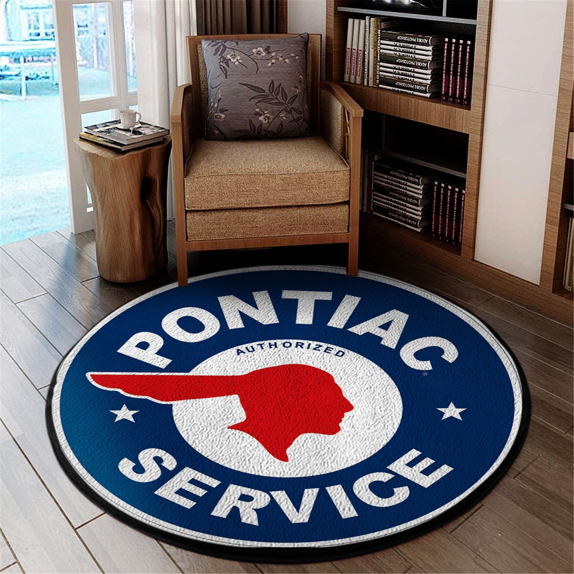 Pontiac Service Round Mat Round Floor Mat Room Rugs Carpet Outdoor Rug Washable Rugs