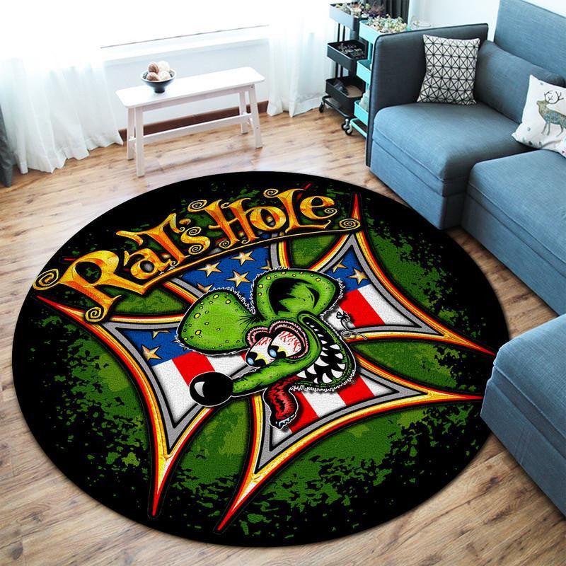 Rat's Hole Living Room Round Mat Circle Rug