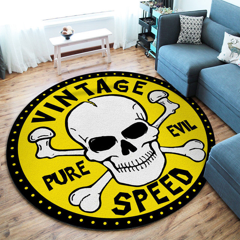 Vintage Speed Pure Evil Round Mat