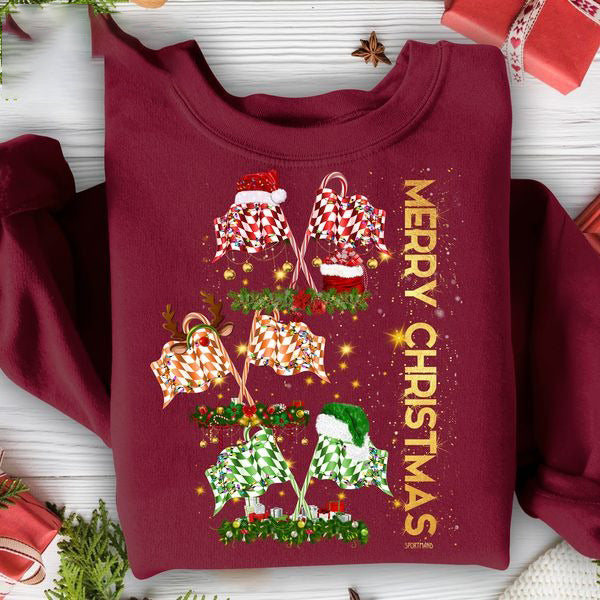 Merry Chirstmas Racing Crewneck Sweatshirt