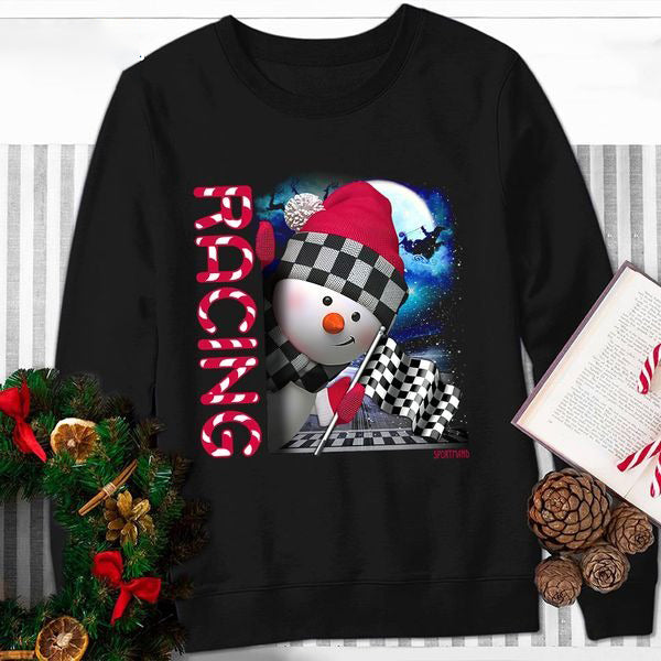 Racing Christmas Crewneck Sweatshirt