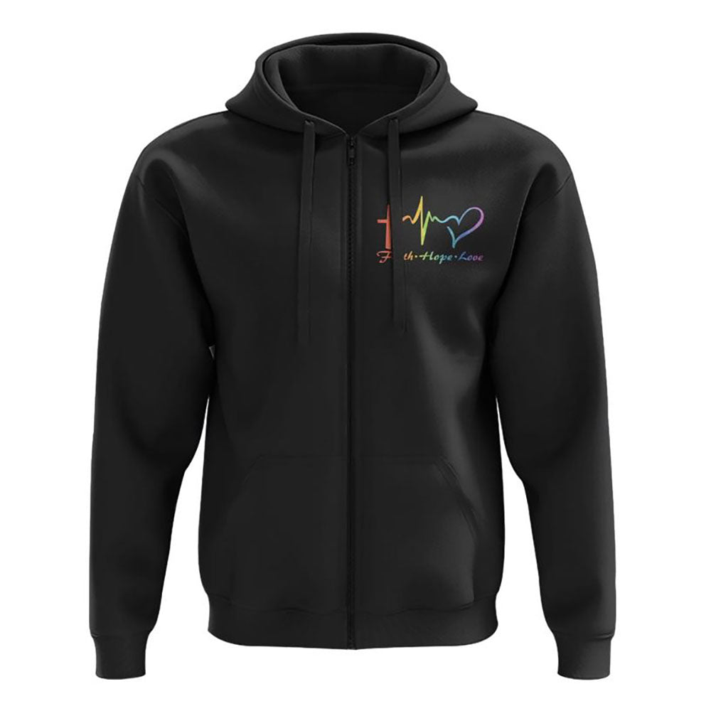 You'Re My Rainbow Cross Faith All Over Print 3D Hoodie, Christian Hoodie, Christian Sweatshirt, Bible Verse Shirt