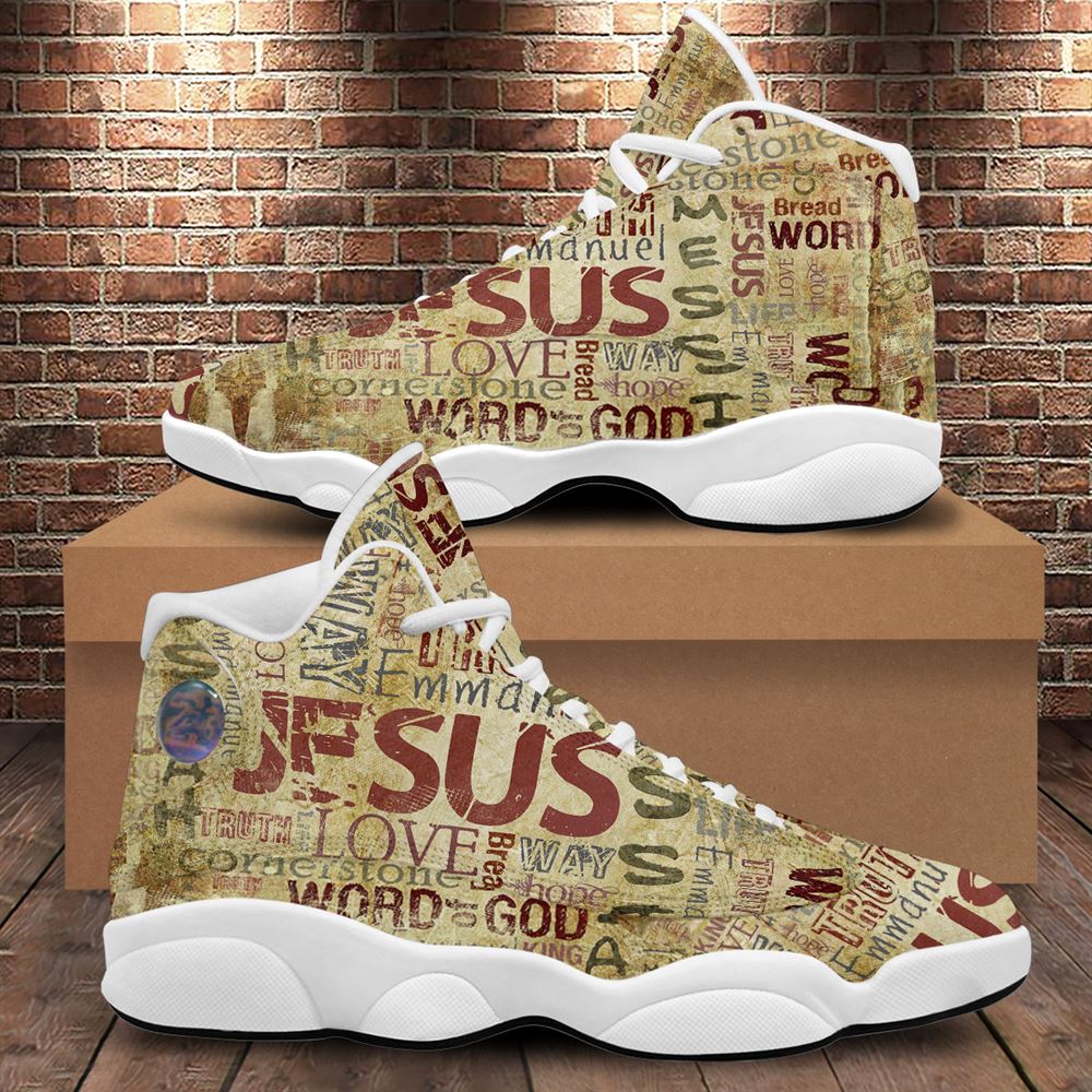 Religious God's Word Jesus Jd13 Shoes For Man And Women, Christian Basketball Shoes, Gift For Christian, God Shoes