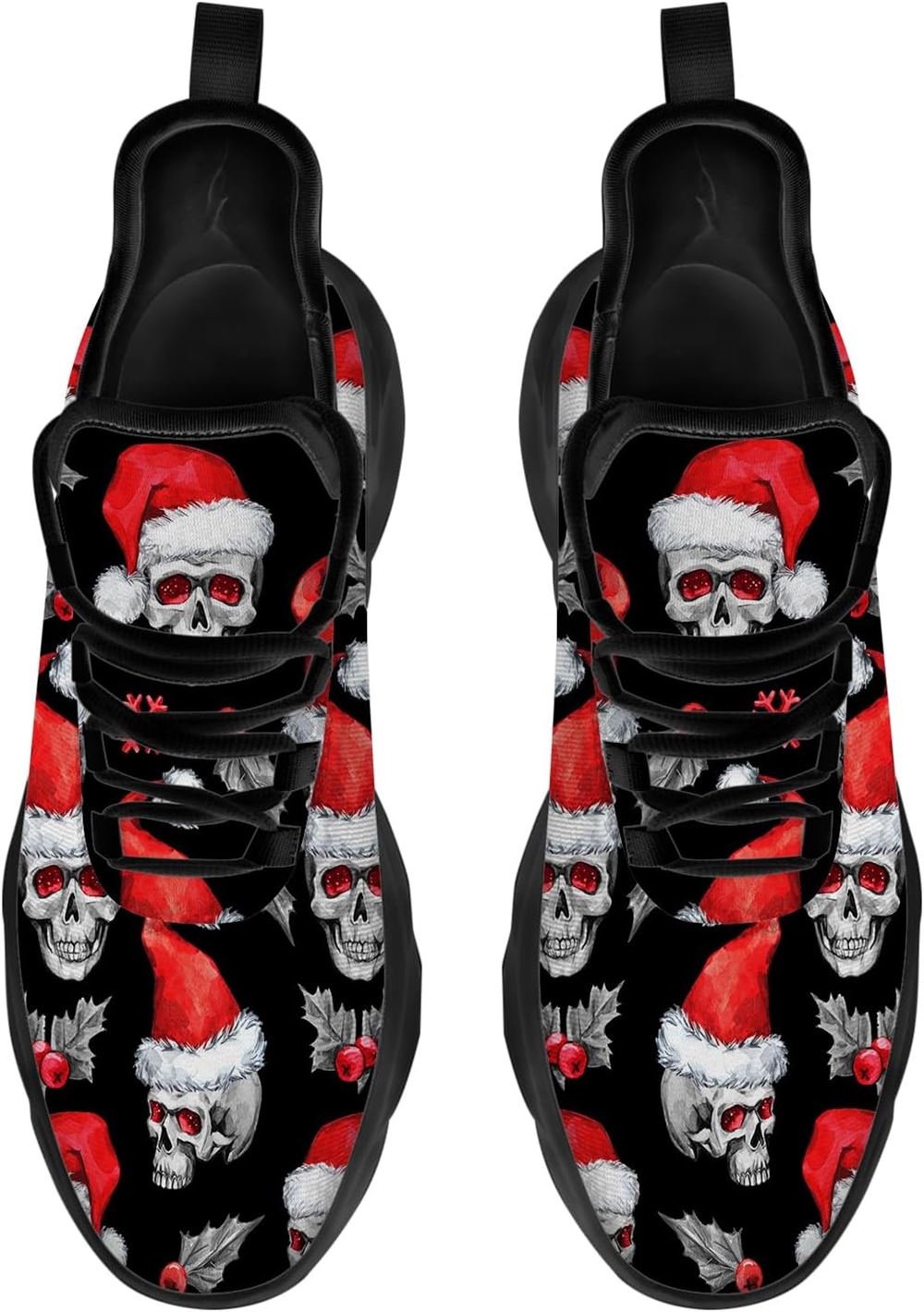 Christmas Running Shoes, Christmas Skull Max Soul Shoes For Men Women, Christmas Shoes, Winter Fashion Shoes