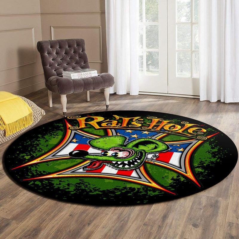 Rat's Hole Living Room Round Mat Circle Rug