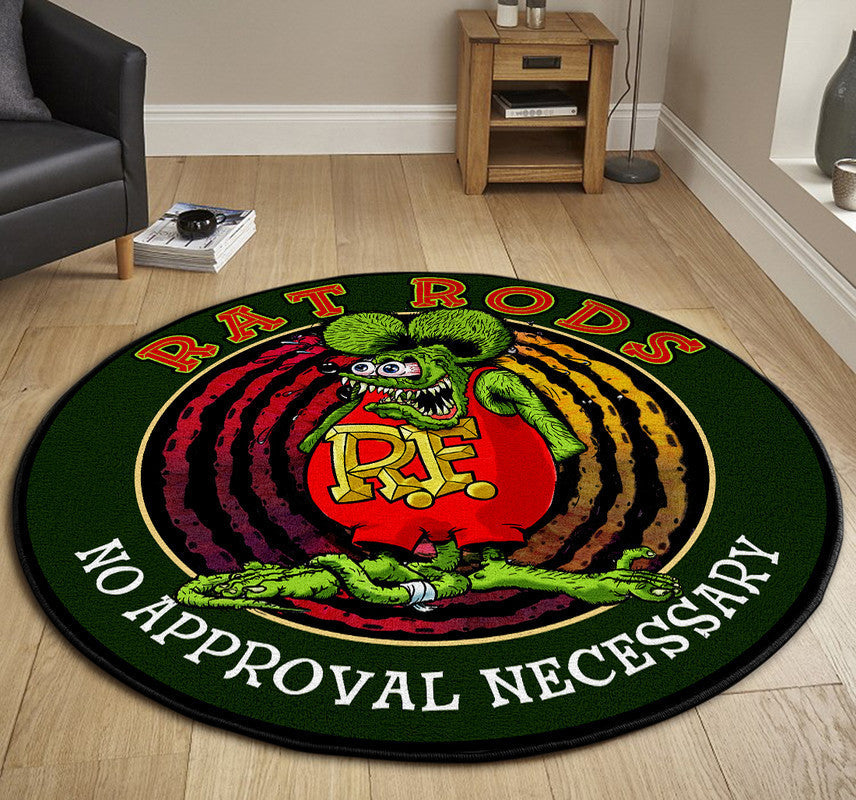 Rat Rod No Approval Necessary Round Mat Round Floor Mat Room Rugs Carpet Outdoor Rug Washable Rugs