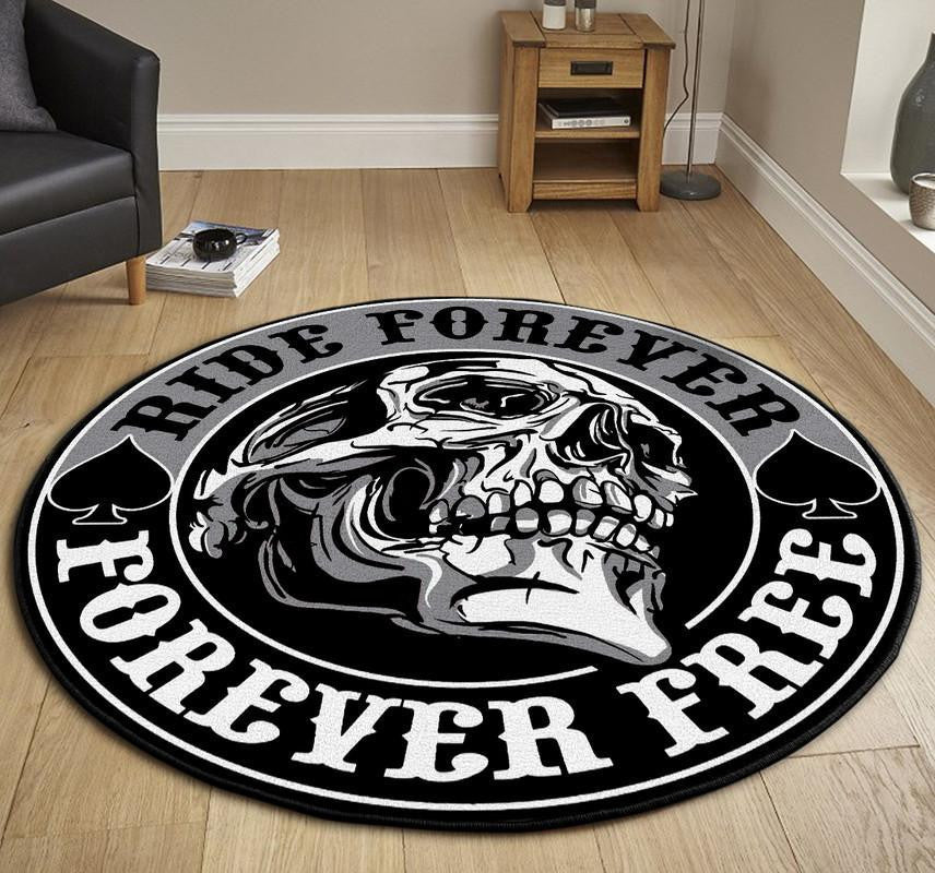 Ride Forever Forever Free Round Mat Round Floor Mat Room Rugs Carpet Outdoor Rug Washable Rugs