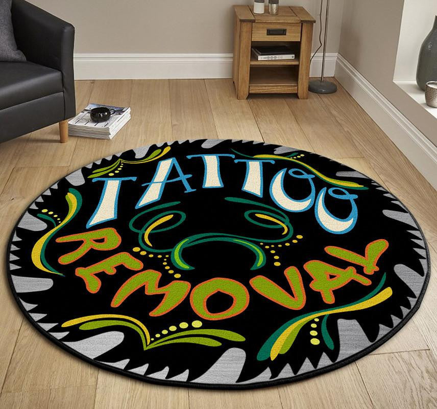 Tattoo Removal Round Mat Round Floor Mat Room Rugs Carpet Outdoor Rug Washable Rugs