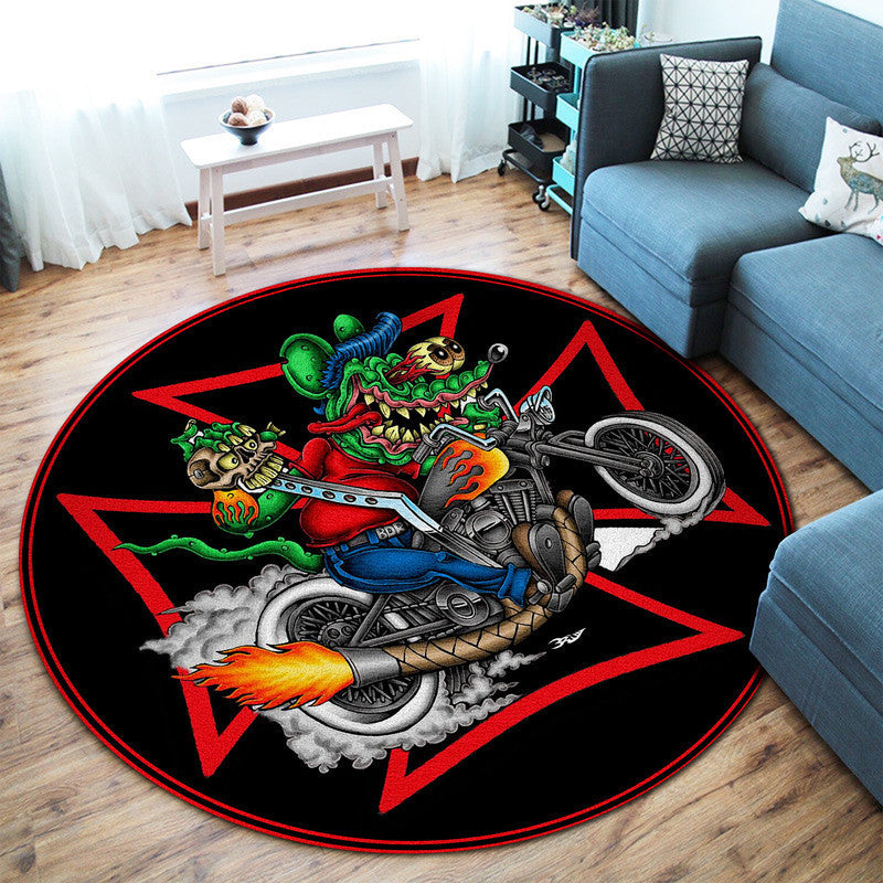 Ratfink Round Mat Round Floor Mat Room Rugs Carpet Outdoor Rug Washable Rugs