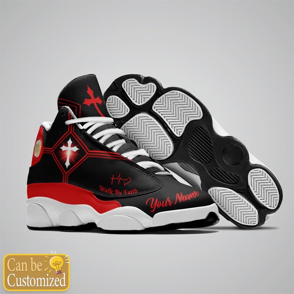 Jesus Basic Walk By Faith Customized Jd13 Shoes For Man And Women, Christian Basketball Shoes, Gifts For Christian, God Shoes