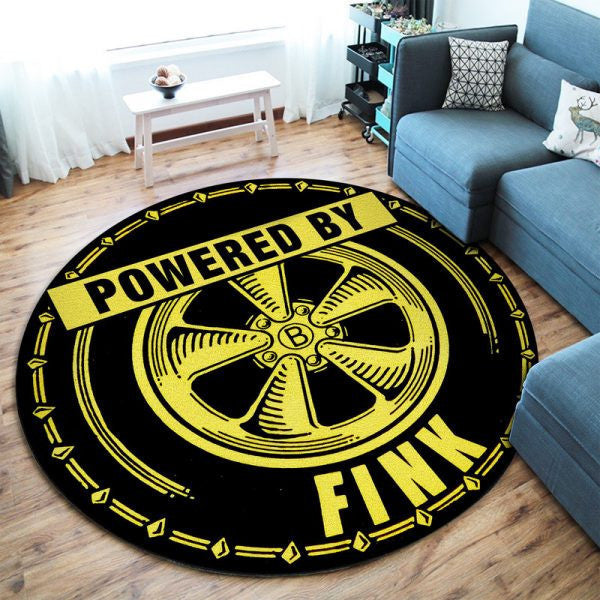 Power By Fink Hot Rod Round Mat Round Floor Mat Room Rugs Carpet Outdoor Rug Washable Rugs