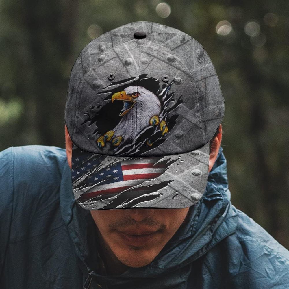 Eagle American Flag Baseball Cap, Christian Baseball Cap, Religious Cap, Jesus Gift, Jesus Hat