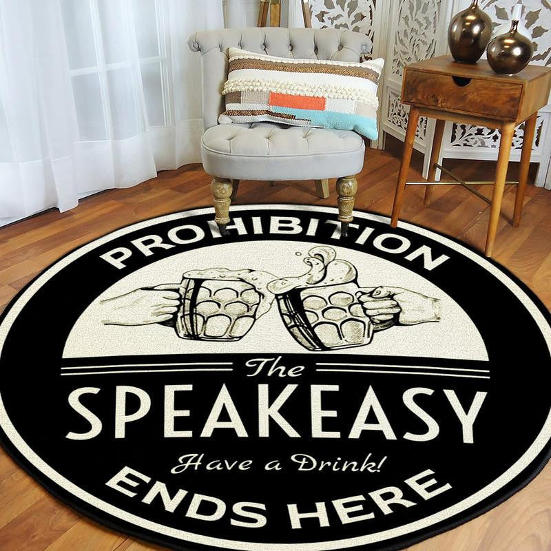 Prohibition Ends Here Round Mat Round Floor Mat Room Rugs Carpet Outdoor Rug Washable Rugs