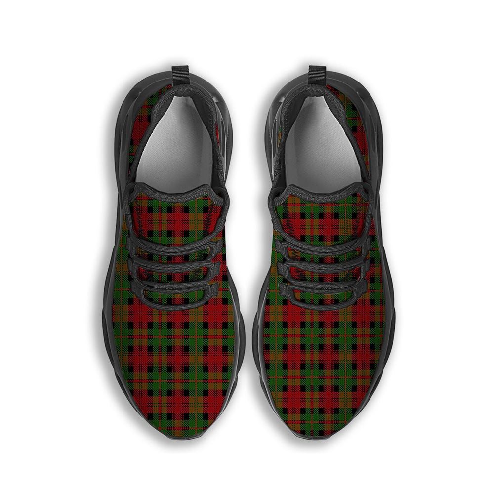 Christmas Tartan Red Plaid Black Max Soul Shoes For Men Women, Best Running Sneaker, Christmas Shoes, Winter Fashion Shoes