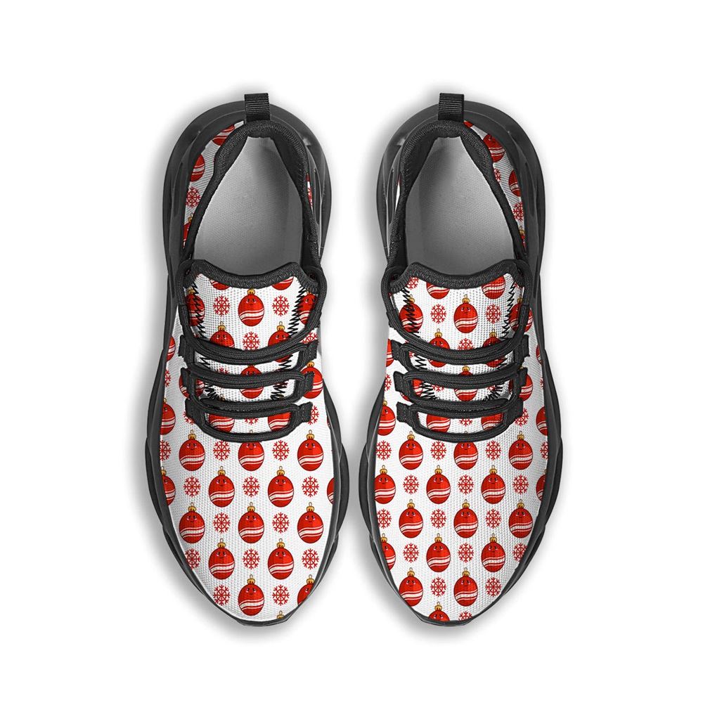 Emoji Cute Christmas Print Pattern Black Max Soul Shoes For Men Women, Best Running Sneaker, Christmas Shoes, Winter Fashion Shoes