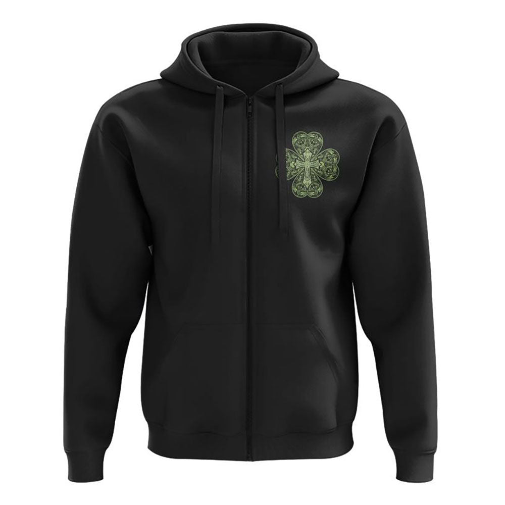 Clover Mandala Cross All Over Print 3D Hoodie, Christian Hoodie, Christian Sweatshirt, Bible Verse Shirt