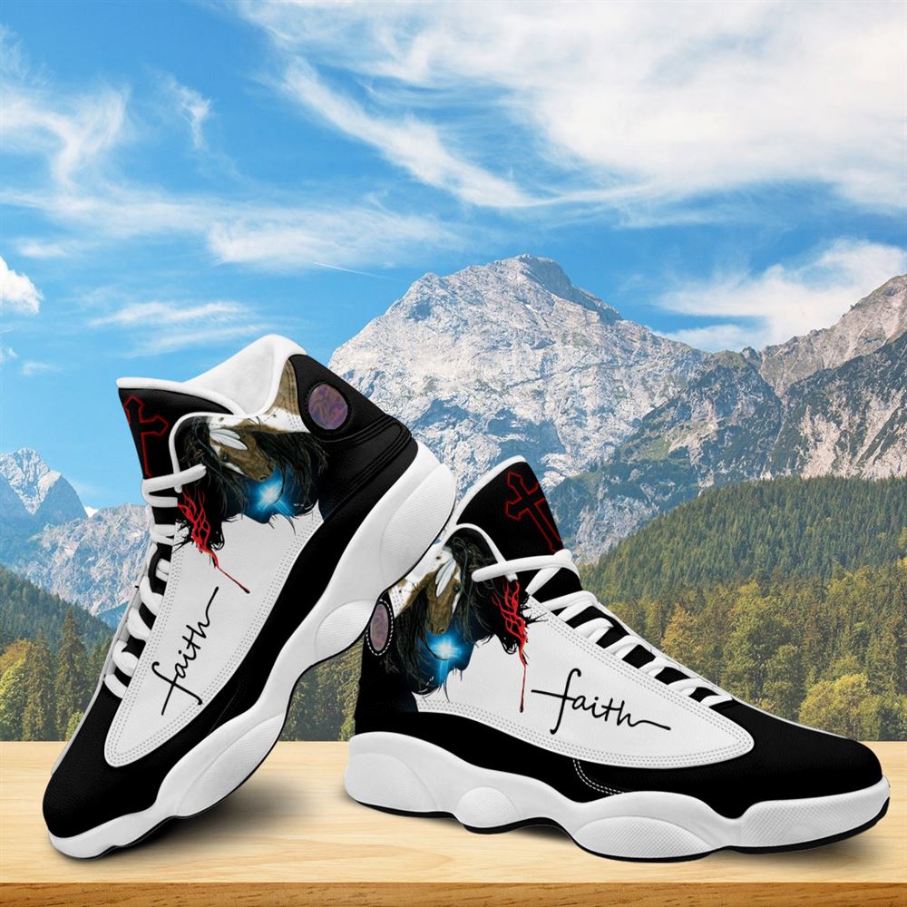 Jesus Faith Portrait Arts Jd13 Shoes For Man And Women, Christian Basketball Shoes, Gift For Christian, God Shoes