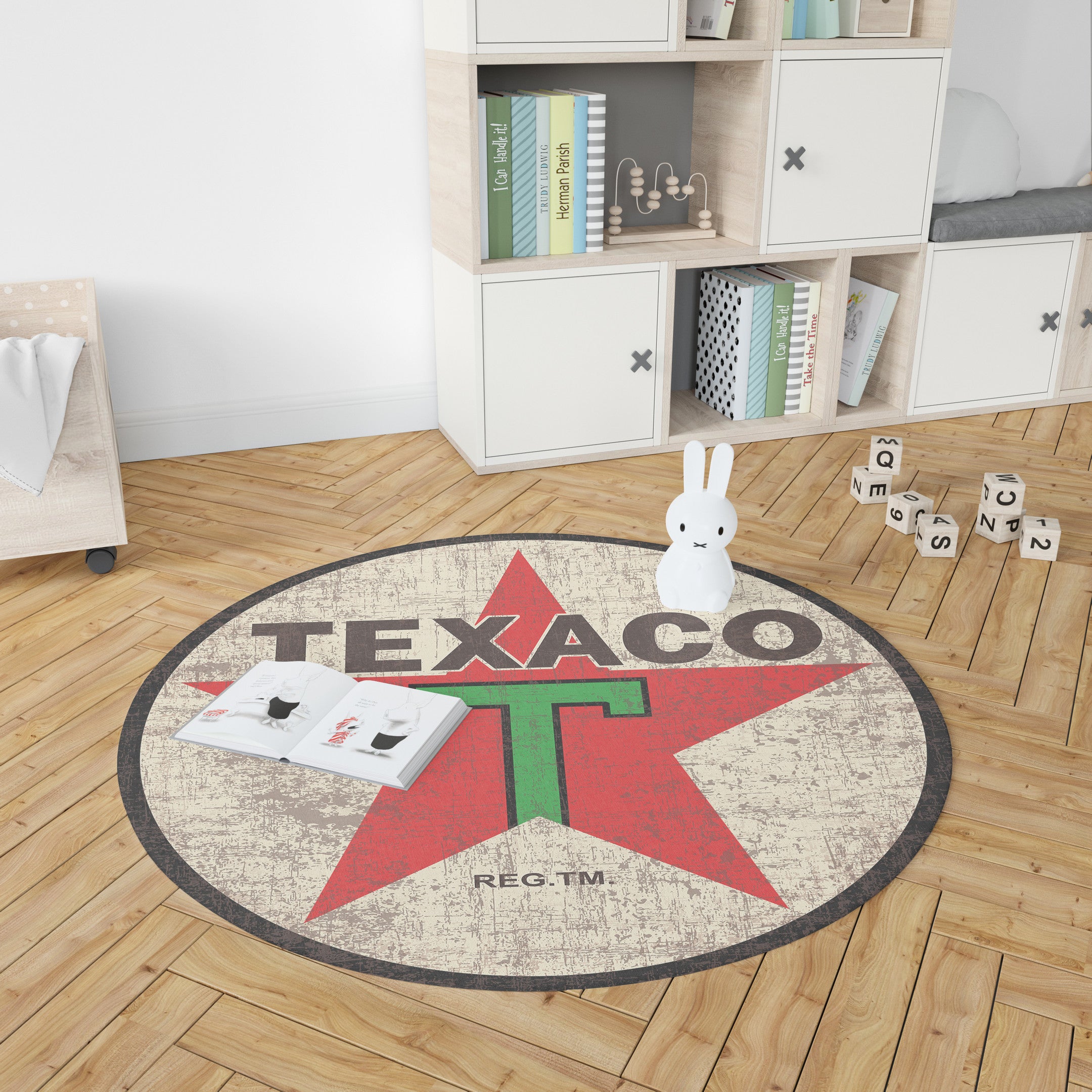 Texaco Round Mat Round Floor Mat Room Rugs Carpet Outdoor Rug Washable Rugs