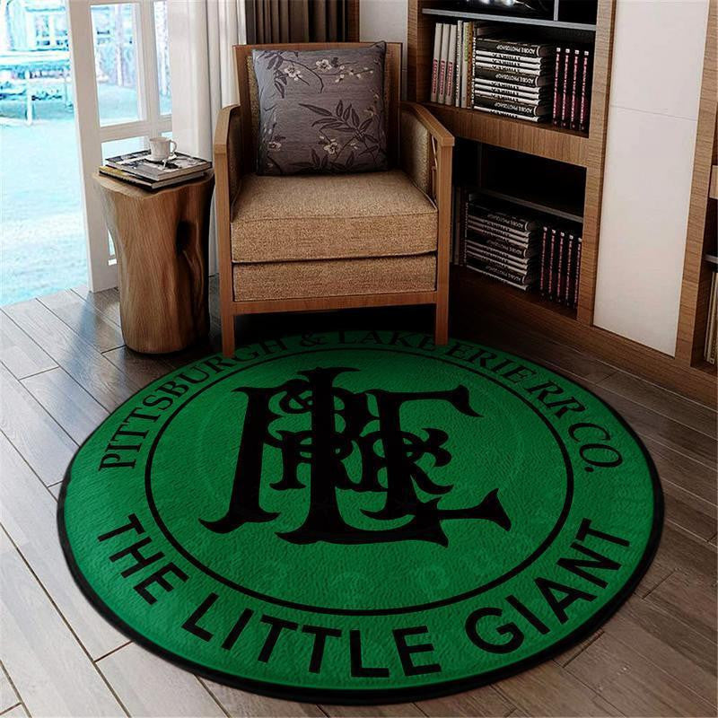 Ple Living Room Round Mat Circle Rug Pittsburgh And Lake Erie Railroad P&Le