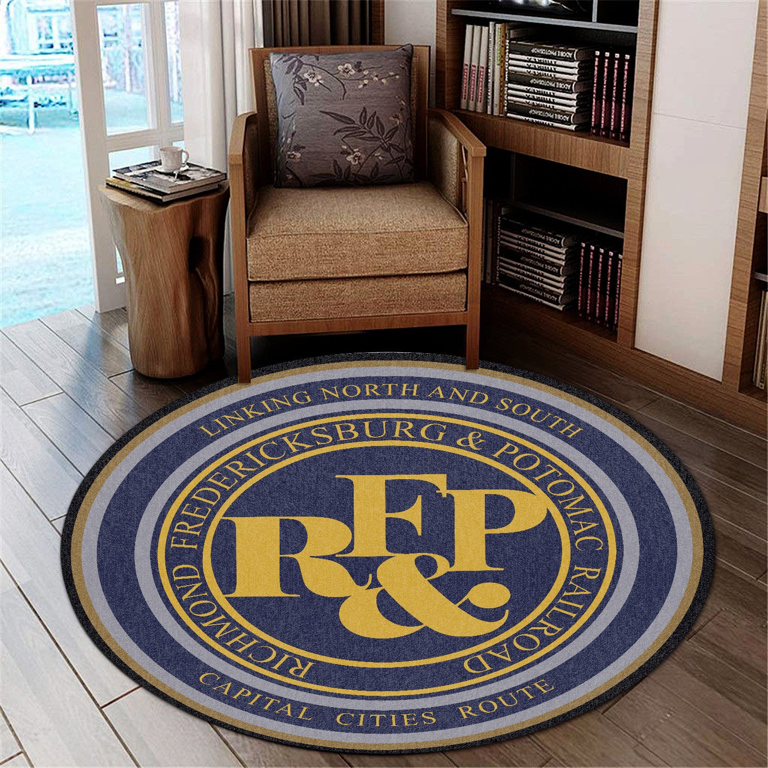 Rfpr Living Room Round Mat Circle Rug Richmond, Fredericksburg And Potomac Railroad