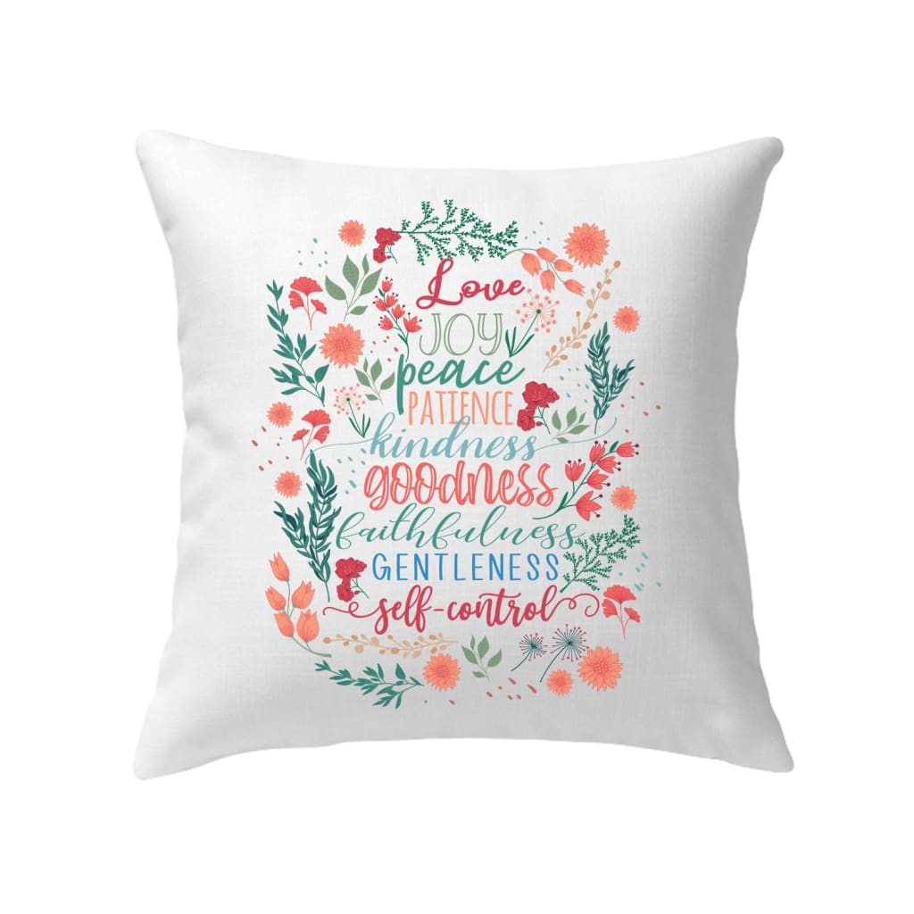 Fruit Of The Spirit Bible Verse Pillow