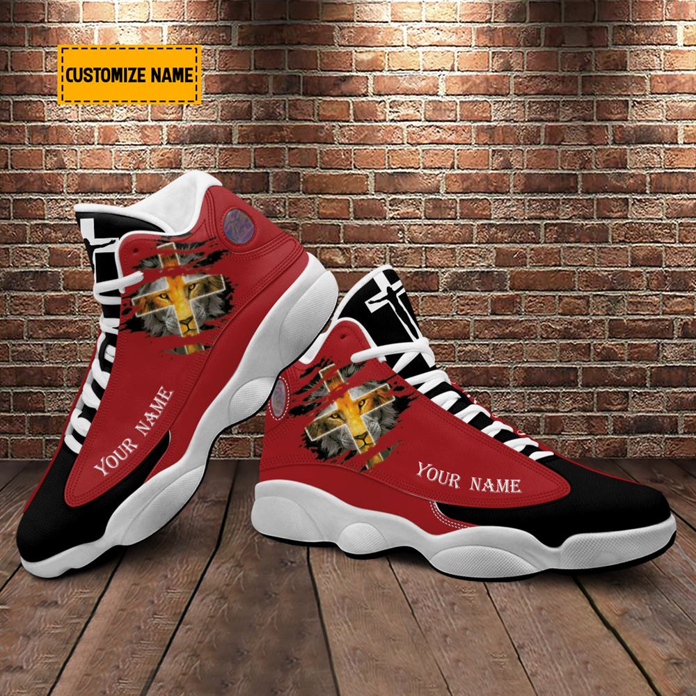 Walk By Faith Lion Of Judah Customized Jd13 Shoes For Man And Women, Christian Basketball Shoes, Gifts For Christian, God Shoes