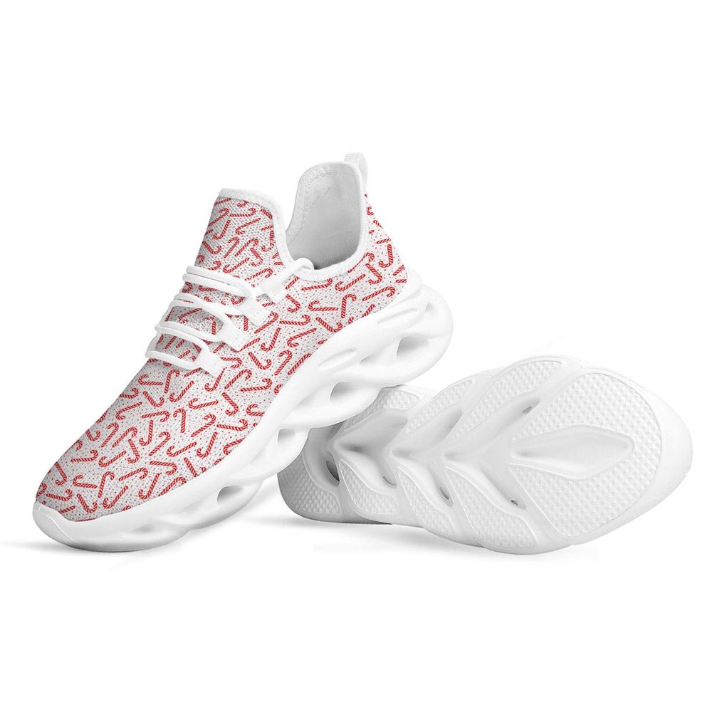 Christmas Candy Print Pattern White Max Soul Shoes For Men Women, Best Running Sneaker, Christmas Shoes, Winter Fashion Shoes