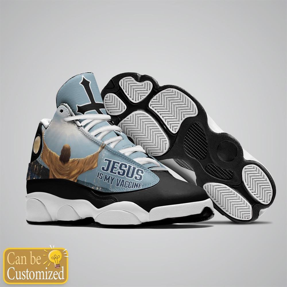 Jesus Is My Vaccine Custom Name Jd13 Shoes For Man And Women, Christian Basketball Shoes, Gifts For Christian, God Shoes