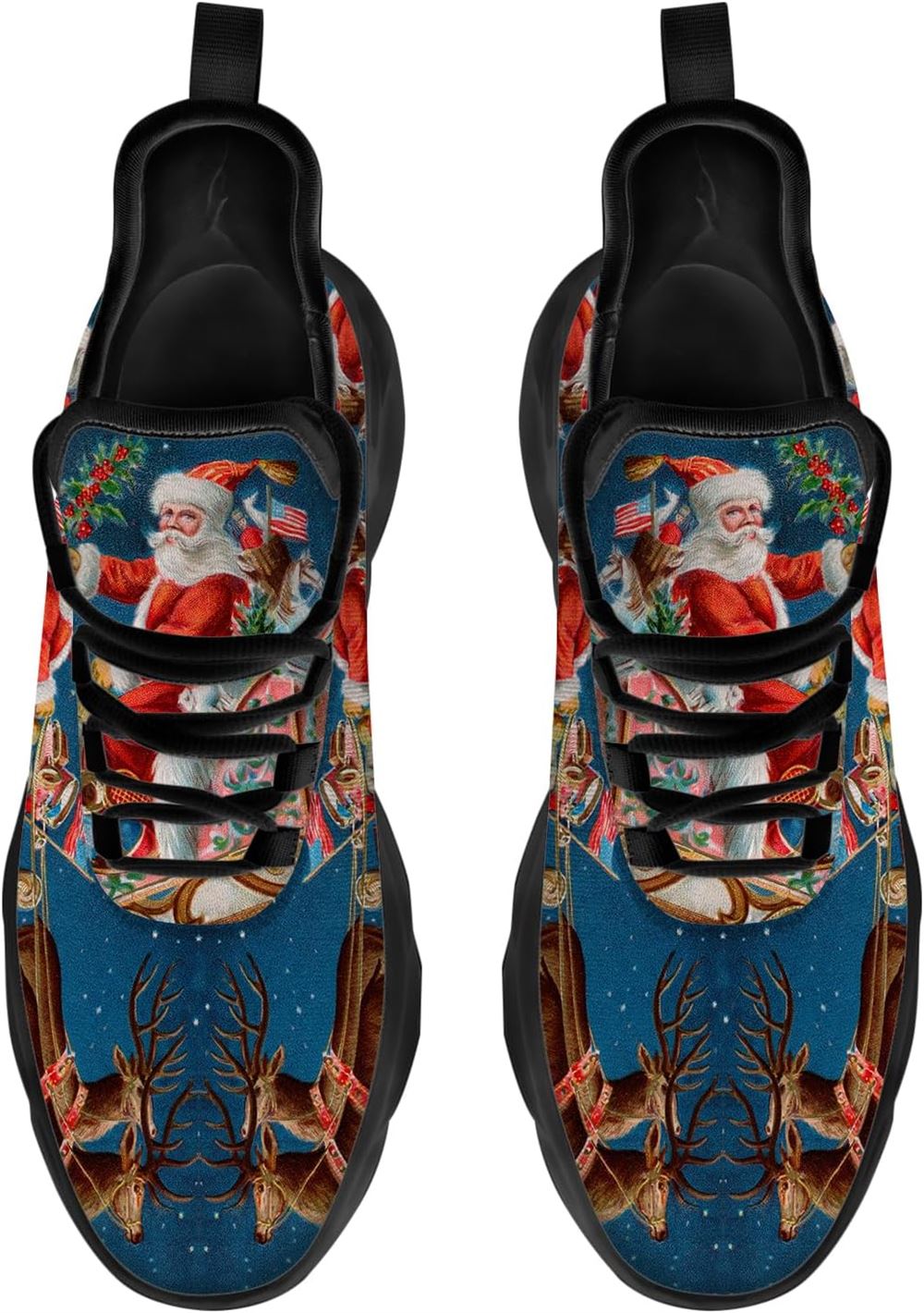 Christmas Running Shoes, Santa Claus Is Coming Max Soul Shoes For Men Women, Christmas Shoes, Winter Fashion Shoes