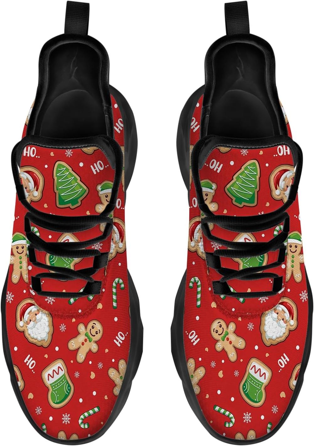 Christmas Running Shoes, Ginger Candy Christmas Max Soul Shoes For Men Women, Christmas Shoes, Winter Fashion Shoes