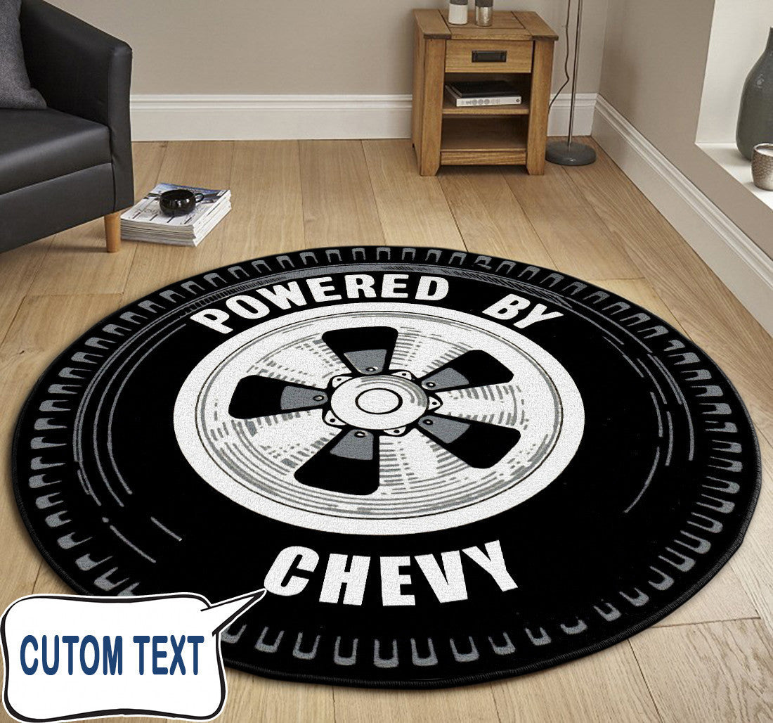 Personalized Power By Hot Rod Round Mat Round Floor Mat Room Rugs Carpet Outdoor Rug Washable Rugs