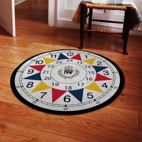 Raf Sector Round Mat Round Floor Mat Room Rugs Carpet Outdoor Rug Washable Rugs