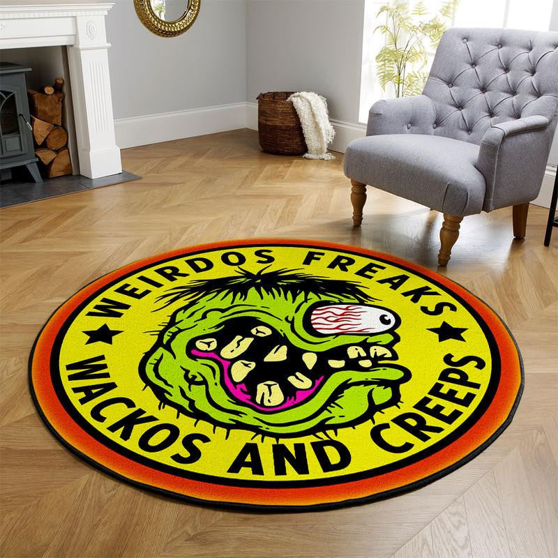 Rat Fink Round Mat Round Floor Mat Room Rugs Carpet Outdoor Rug