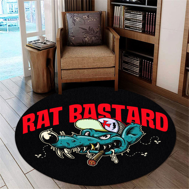 Rat Rod Hot Rod Chopper Round Mat Round Floor Mat Room Rugs Carpet Outdoor Rug Washable Rugs