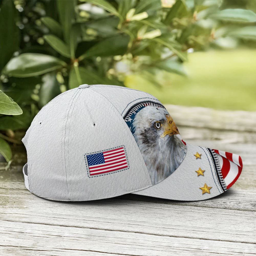 Eagle And US Flag Baseball Cap, Christian Baseball Cap, Religious Cap, Jesus Gift, Jesus Hat