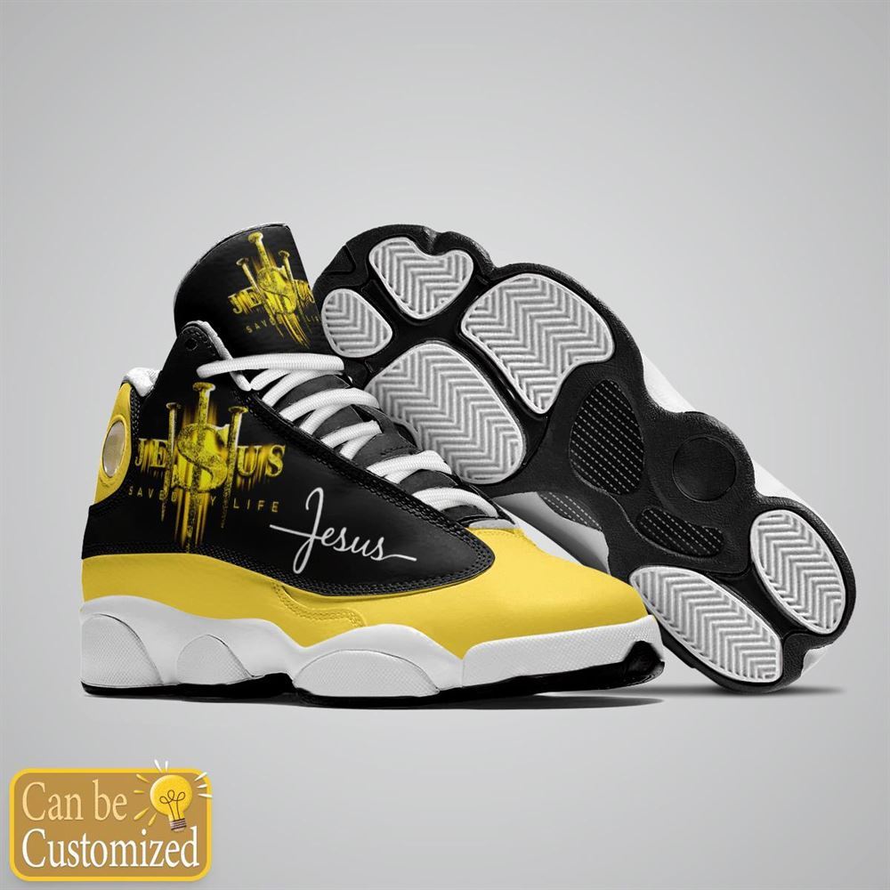 Jesus Saved My Life Customized Jd13 Shoes For Man And Women, Christian Basketball Shoes, Gifts For Christian, God Shoes