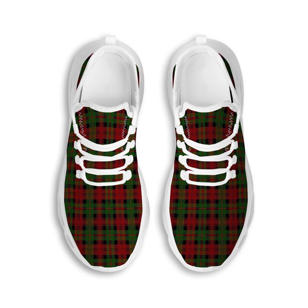 Christmas Tartan Red Plaid White Max Soul Shoes For Men Women, Best Running Sneaker, Christmas Shoes, Winter Fashion Shoes